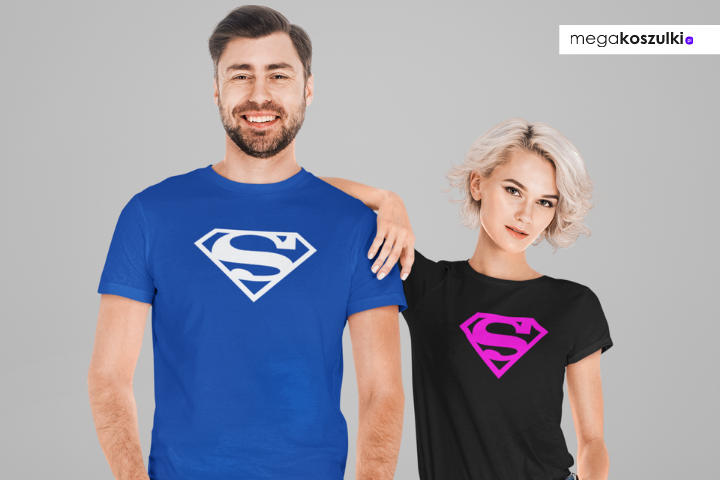 Koszulki Superman dla par - Megakoszulki.pl